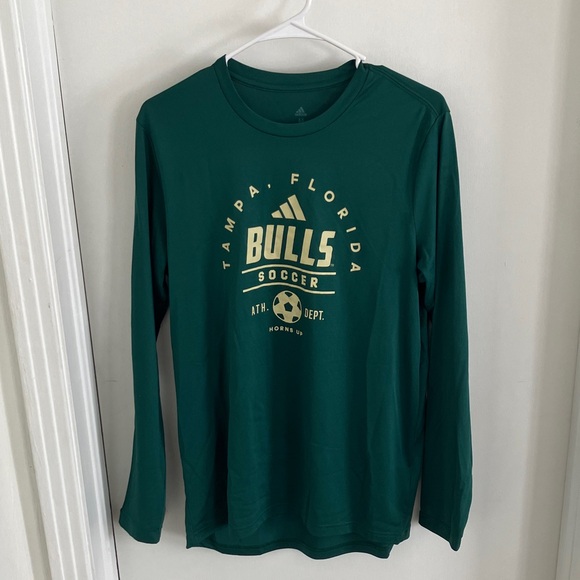 Adidas Green Bulls Soccer Long Sleeve Tee - Picture 1 of 5
